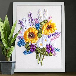 EM-011 Ribbon Embroidery Sunflowers