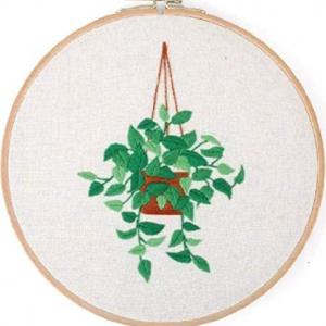 EM-009 Embroidery Kit Plant Series-Epipremnum Aureum